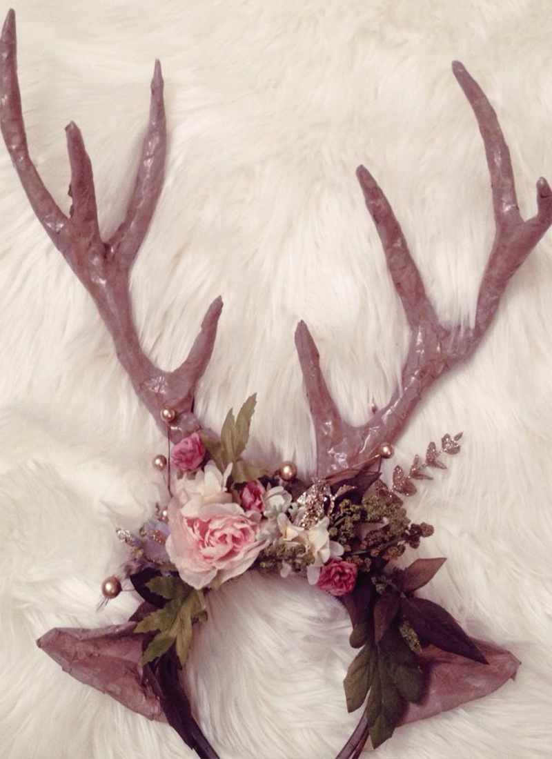DIY Deer Antlers for Costume