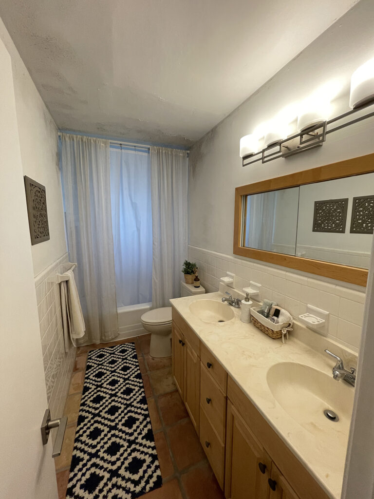 Moody Botanical Bathroom Design & Facelift - Laura Jade Prado