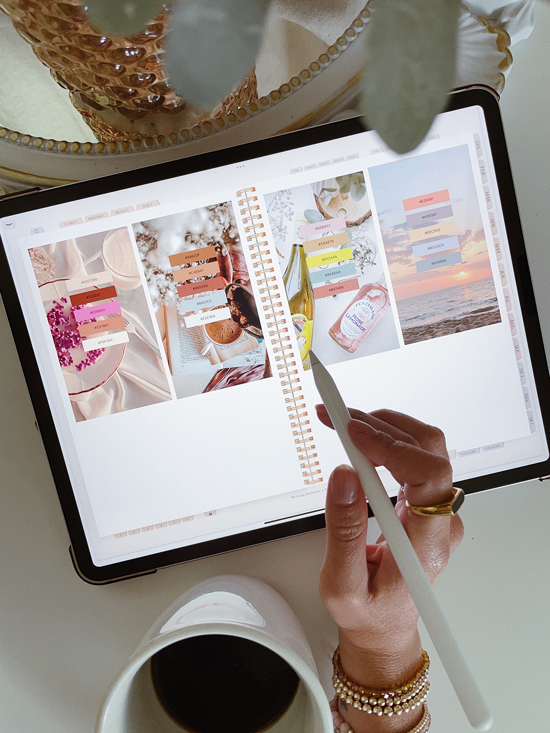 Aesthetic Color Palettes for Digital Planning - Laura Jade Prado