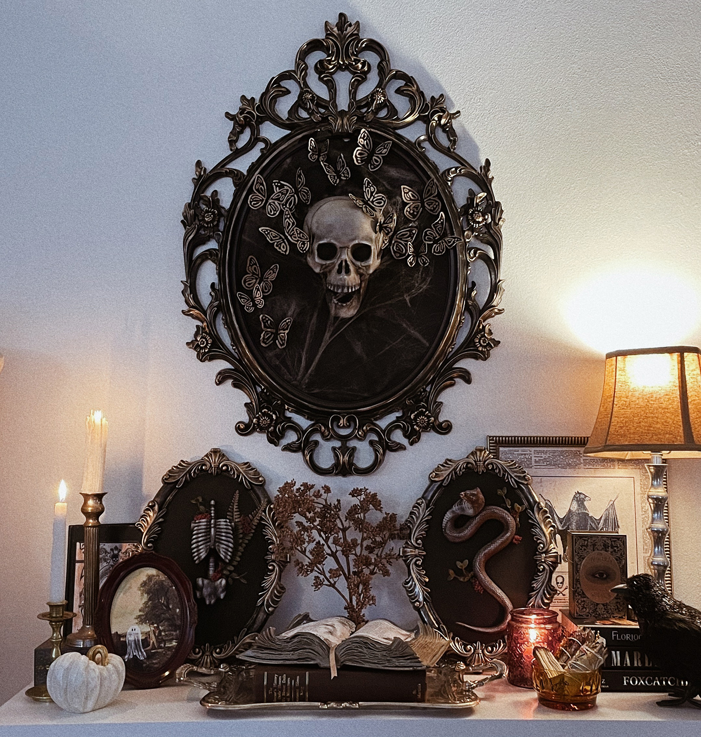 DIY Gothic Skull Wall Decor for Halloween | FrightFemmes 2023 Vol. 2