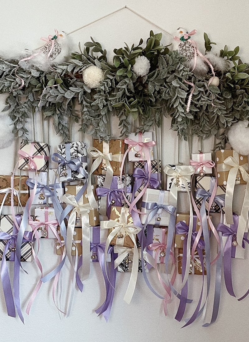DIY Advent Calendar | Coquette Christmas Decor Ideas - Laura Jade